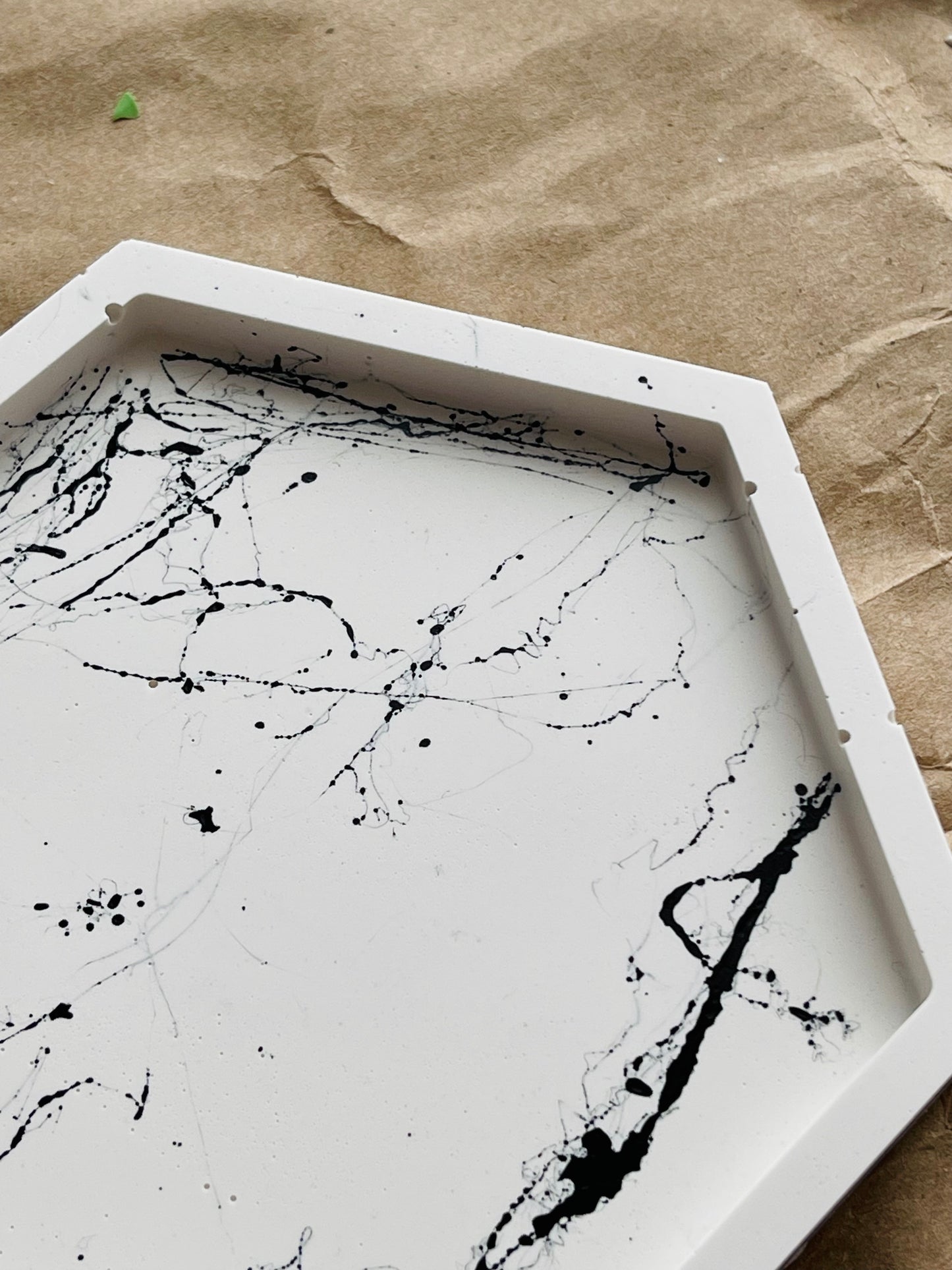 Cobweb Hexagon Tray (Sample Sale)