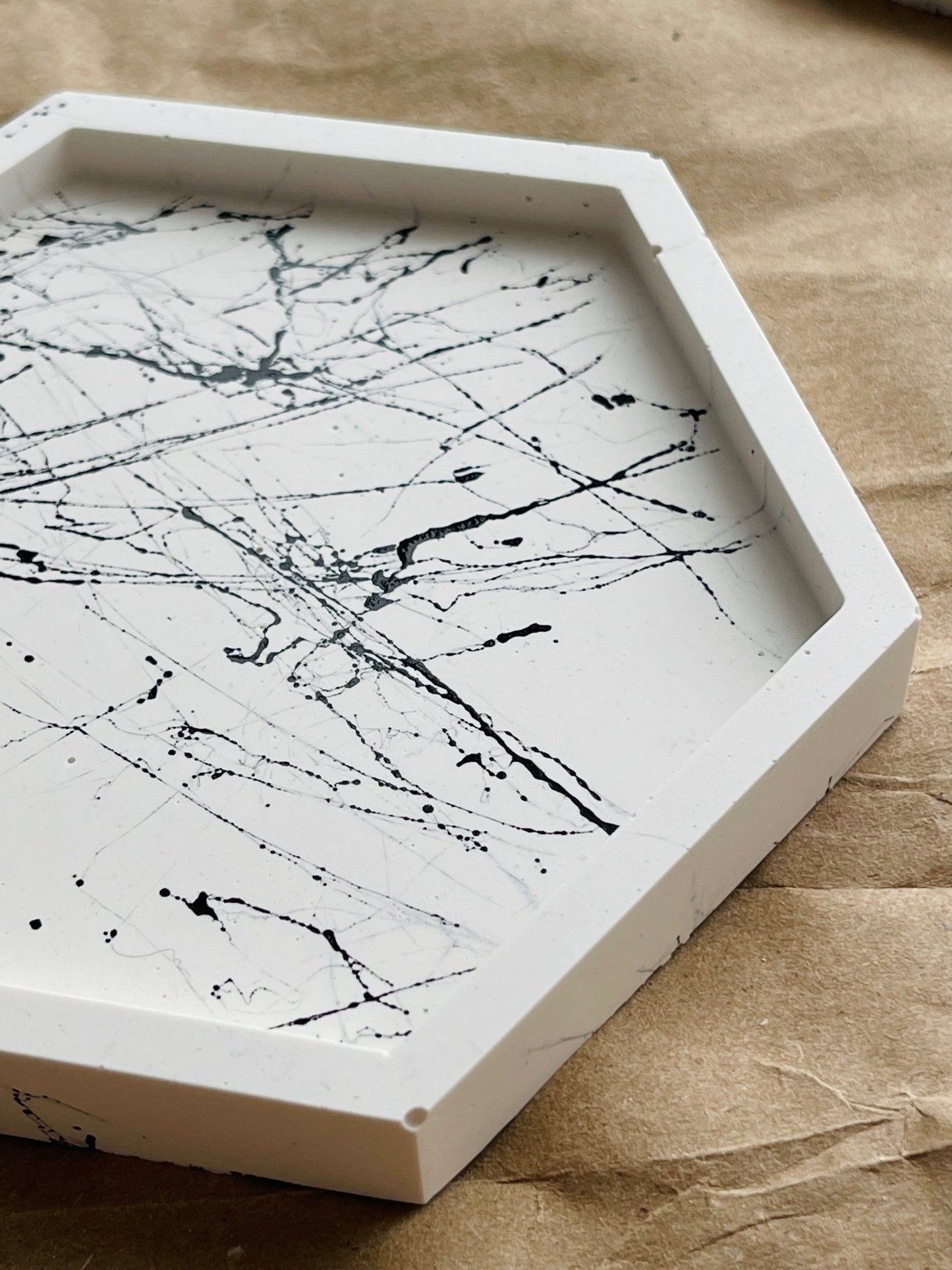 Cobweb Hexagon Tray (Sample Sale)