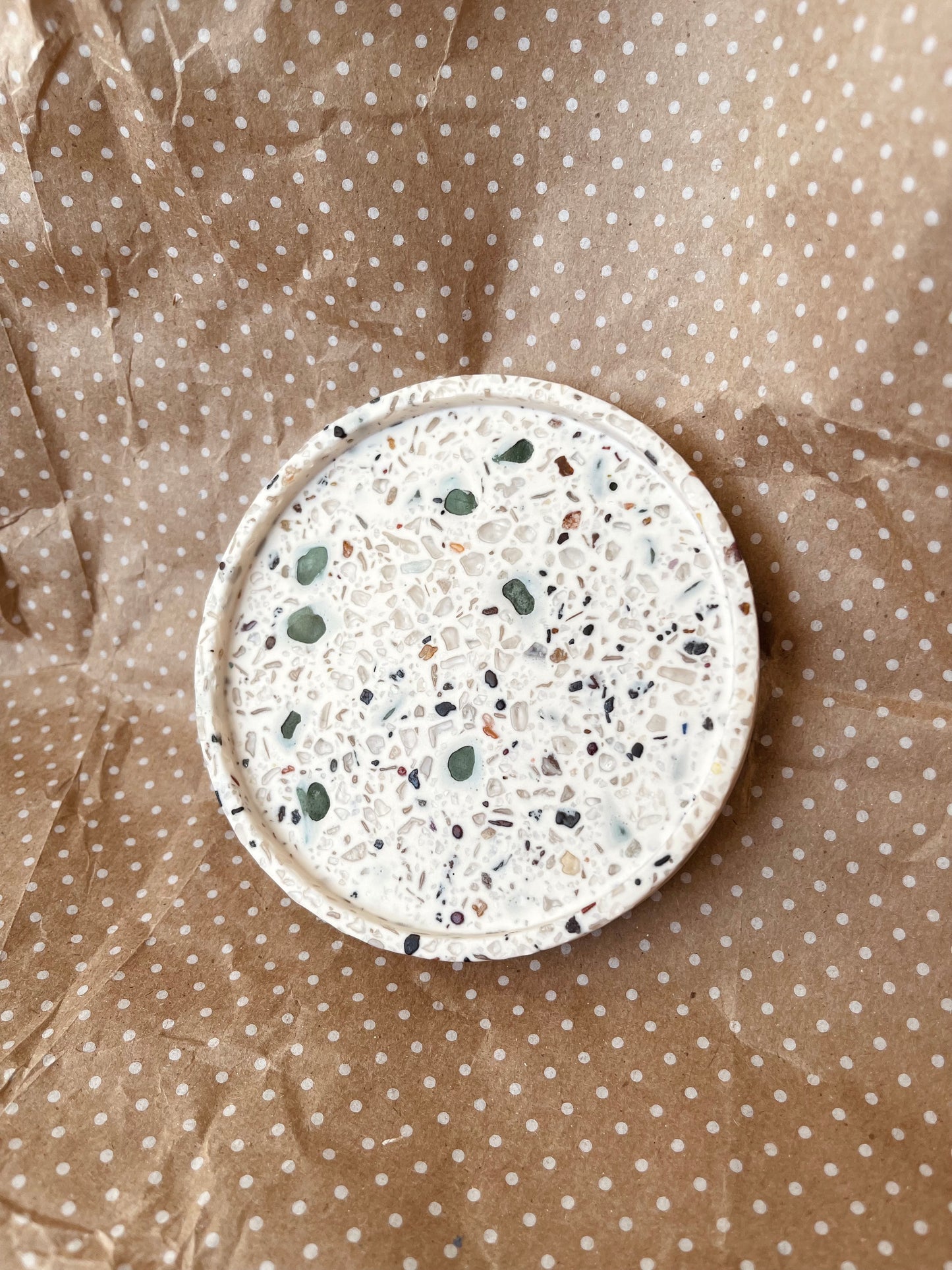 Mixed Semi Precious Stones Small Round Tray
