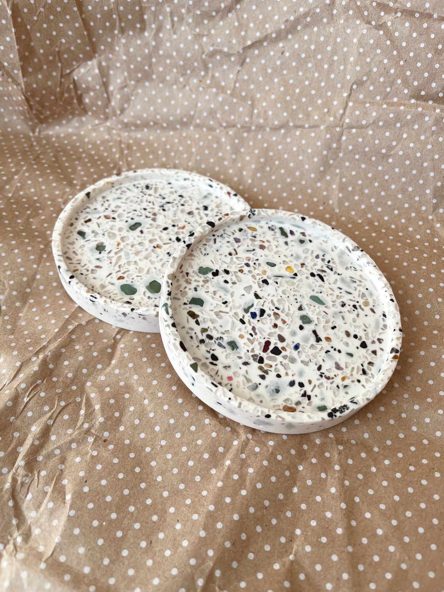 Mixed Semi Precious Stones Small Round Tray