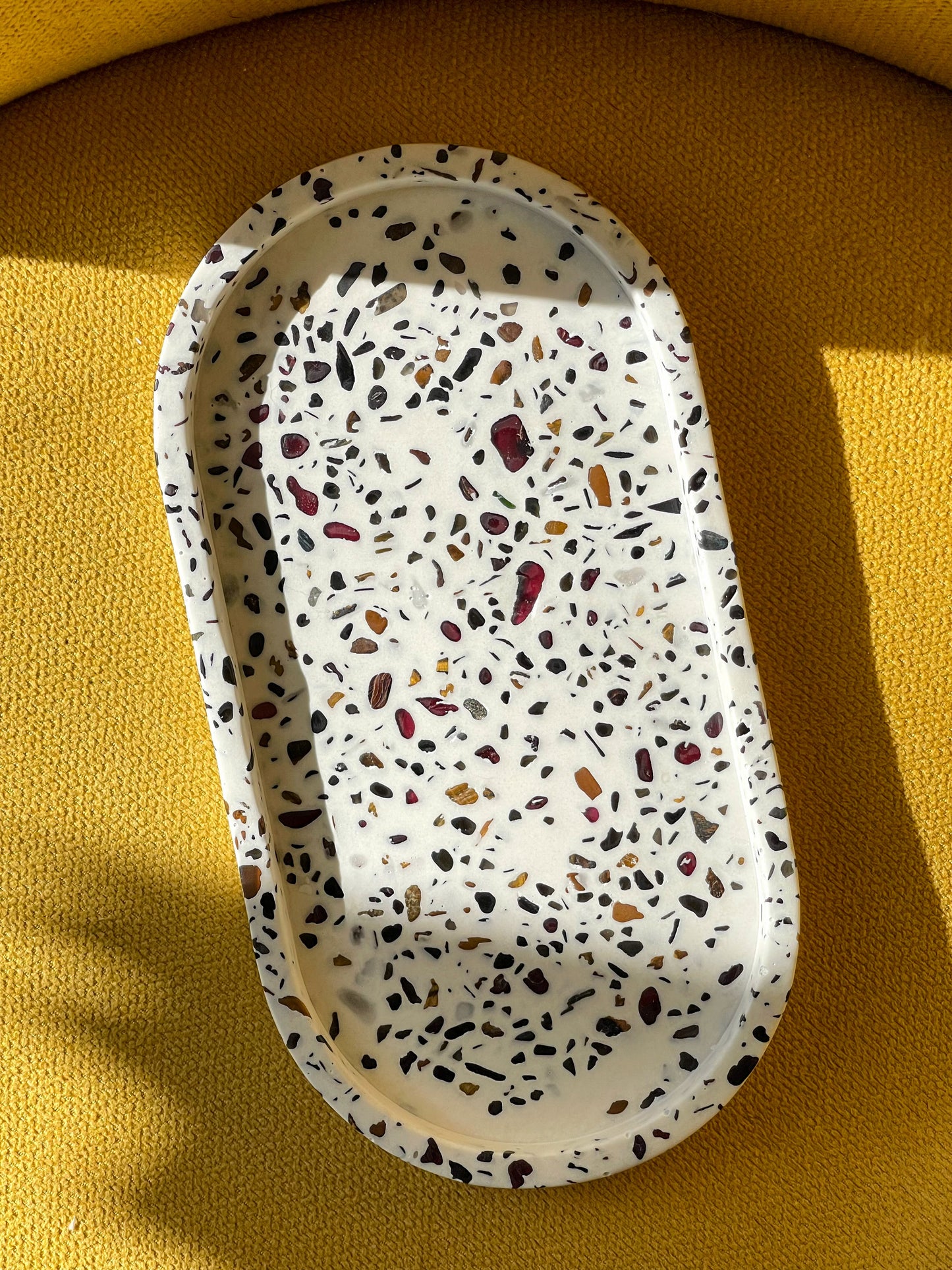 Mixed Gems Oval Tray