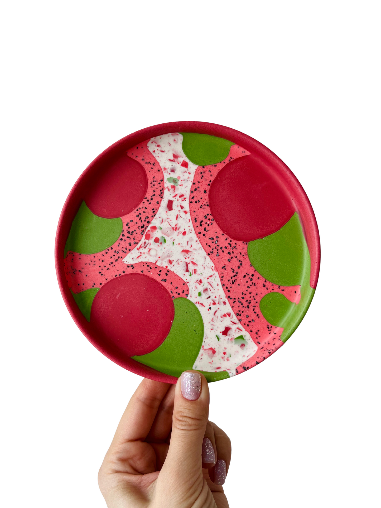 Abstract Medium Round Tray