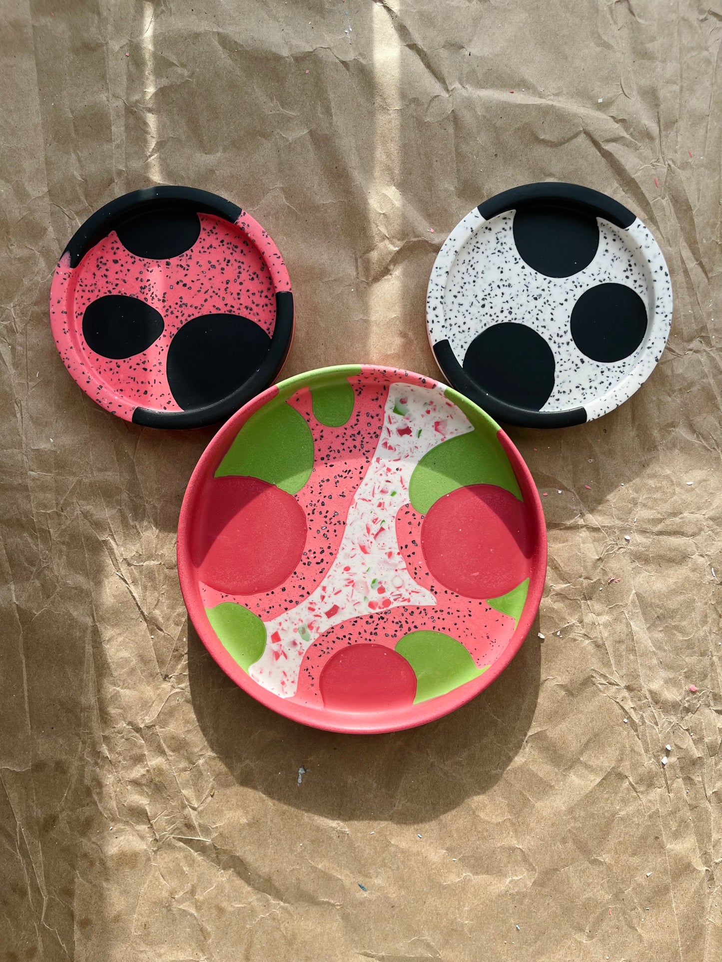 Abstract Medium Round Tray